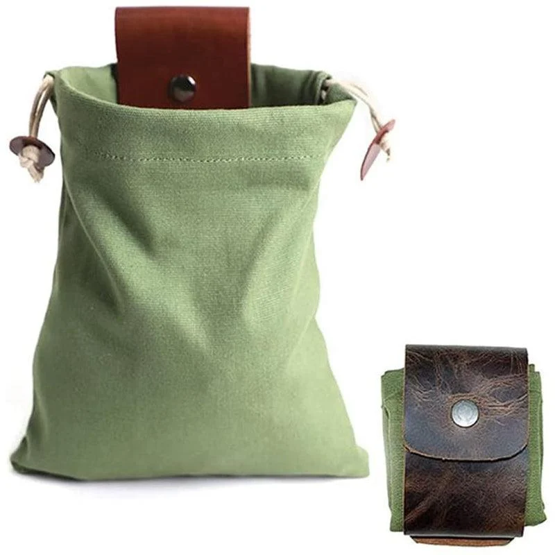 Dimoohome™ Leather and canvas bushcraft bag -  - #tag1#