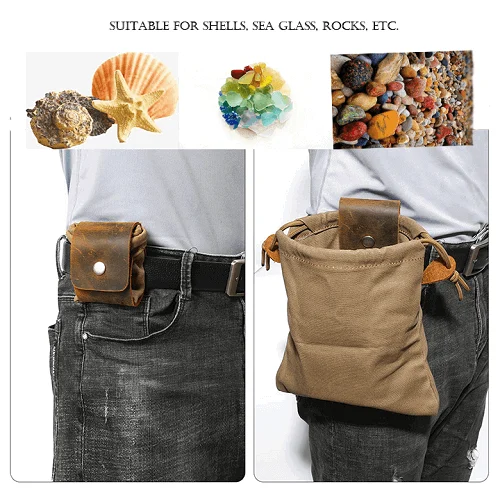 Dimoohome™ Leather and canvas bushcraft bag -  - #tag1#