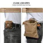 Dimoohome Leather and canvas bushcraft bag tag1