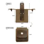 Dimoohome Leather and canvas bushcraft bag tag1