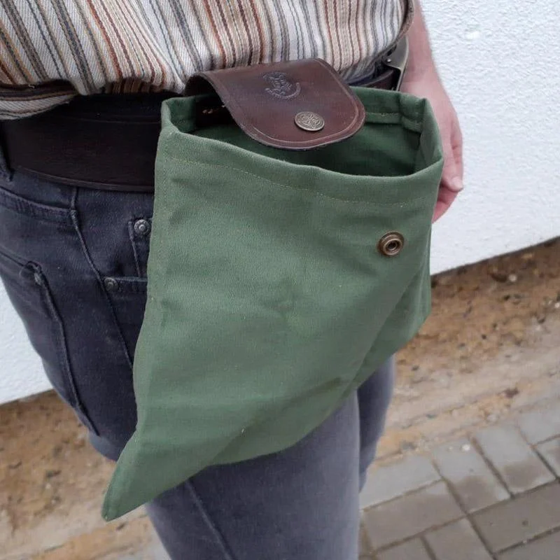 Dimoohome™ Leather and canvas bushcraft bag -  - #tag1#