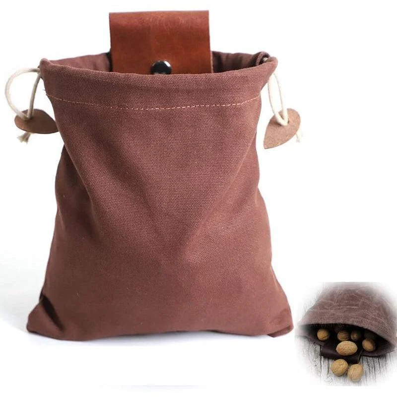 Dimoohome™ Leather and canvas bushcraft bag -  - #tag1#