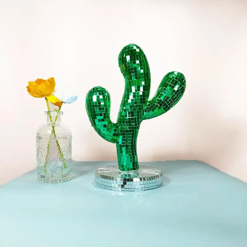 Disco Ball Cactus Ornament -