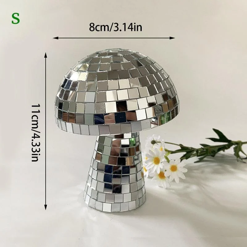 Disco Ball Chrome Mushroom -