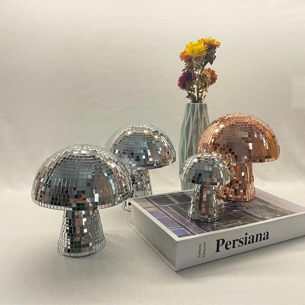 Disco Ball Chrome Mushroom -