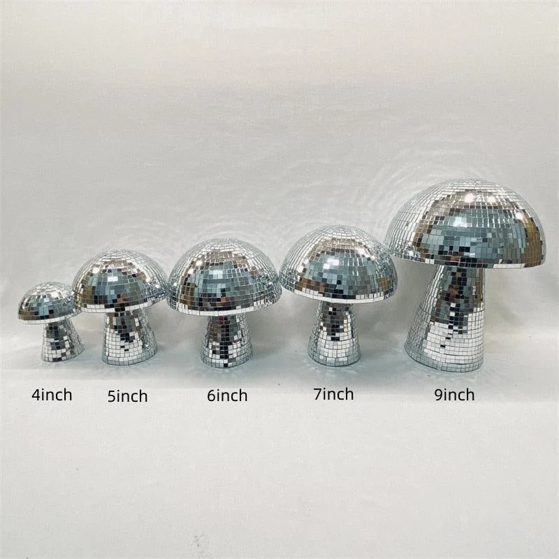 Disco Ball Chrome Mushroom -