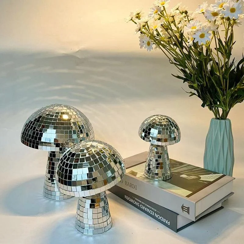 Disco Ball Chrome Mushroom -