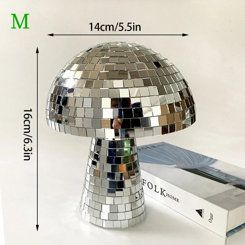 Disco Ball Chrome Mushroom -