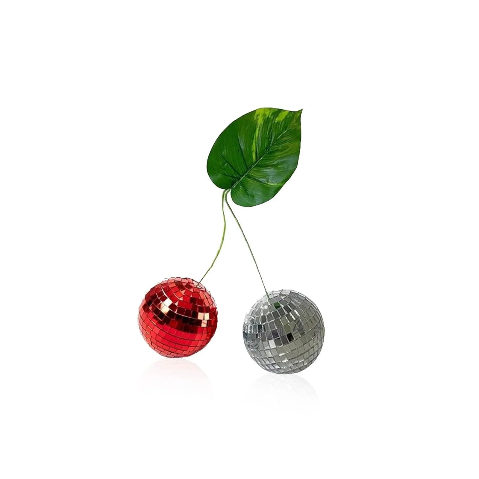 Disco Ball Sparkle Cherry Ornament -