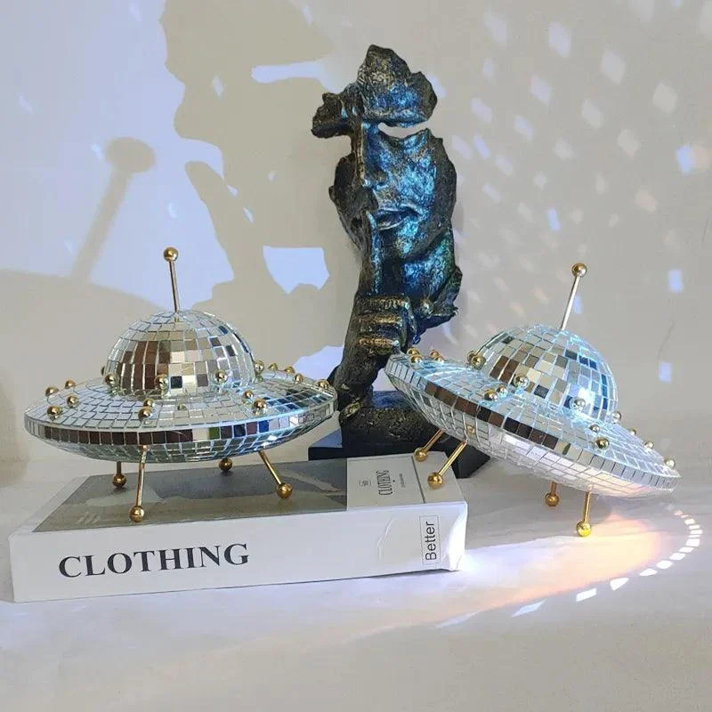 Disco Ball UFO Ornament -