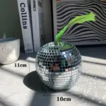 Disco Banana Apple Aesthetic Mirror Reflective