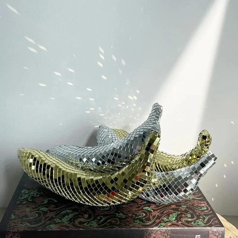Disco Banana Apple Aesthetic Mirror Reflective -