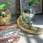 Disco Banana Apple Aesthetic Mirror Reflective