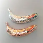 Disco Banana Apple Aesthetic Mirror Reflective