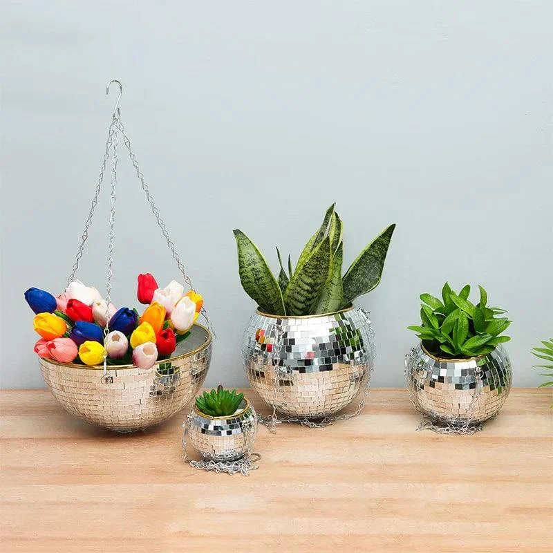 Disco Hanging Planter -