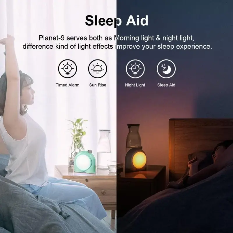 Divoom Planet 9 Bedside Music Lamp Decorative and Functional RGB LED Lighting