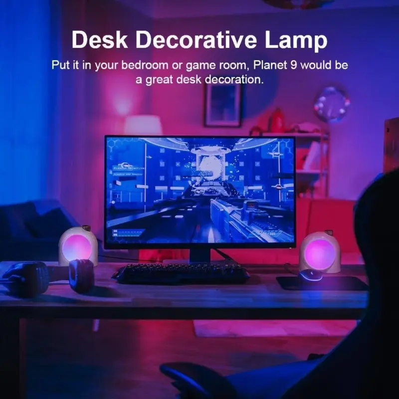 Divoom Planet 9 Bedside Music Lamp Decorative and Functional RGB LED Lighting