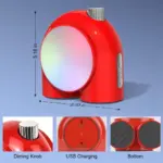 Divoom Planet 9 Bedside Music Lamp Decorative and Functional RGB LED Lighting