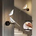 DjlhGouden Zilveren Touch Schakelaar Vogel Led Wandlampen Wandlamp 360 Draaibare Indoor Led Wandlampen Voor Slaapkamer Gang cf0f4786 3434 46a8 8a00 185b3057b7ab