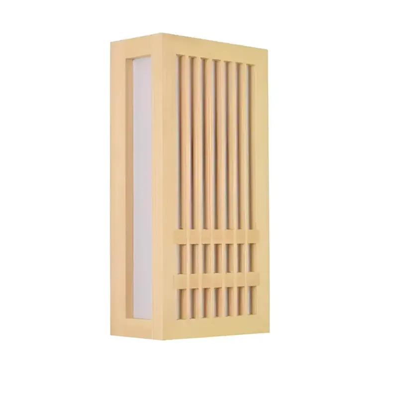 DoaGlow Japanese Wood Wall Lamp Modern Wood Acrylic Japandi Lighting tag1