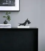 Dog_Sculpture_on_Marble_Stand_27cm_-_-_tag1_-4195355 Dog Sculpture on Marble Stand 27cm tag1