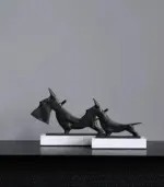 Dog_Sculpture_on_Marble_Stand_27cm_-_-_tag1_-4195365 Dog Sculpture on Marble Stand 27cm tag1