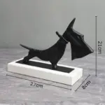 Dog_Sculpture_on_Marble_Stand_27cm_-_-_tag1_-4195369 Dog Sculpture on Marble Stand 27cm tag1