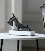 Dog_Sculpture_on_Marble_Stand_27cm_-_-_tag1_-4195373 Dog Sculpture on Marble Stand 27cm tag1