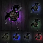 Dog Vinyl LP Record Clock 3D Clock Dog Lover Gift tag1