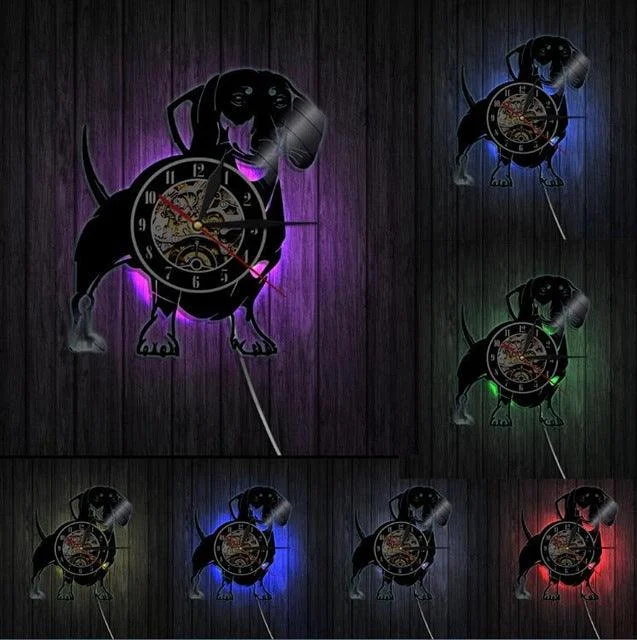 Dog Vinyl LP Record Clock 3D Clock Dog Lover Gift -  - #tag1#