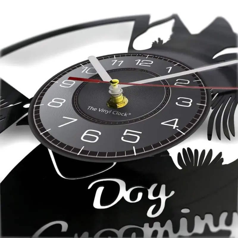 DoggyStyle Vinyl Wall Clock for Dog Lovers tag1