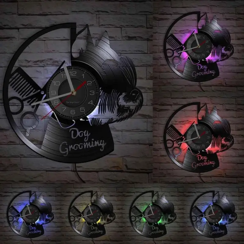DoggyStyle Vinyl Wall Clock for Dog Lovers tag1
