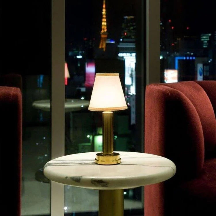 Doku Fabric Table Lamp Wireless Water Resistant and Rechargeable -  - #tag1#