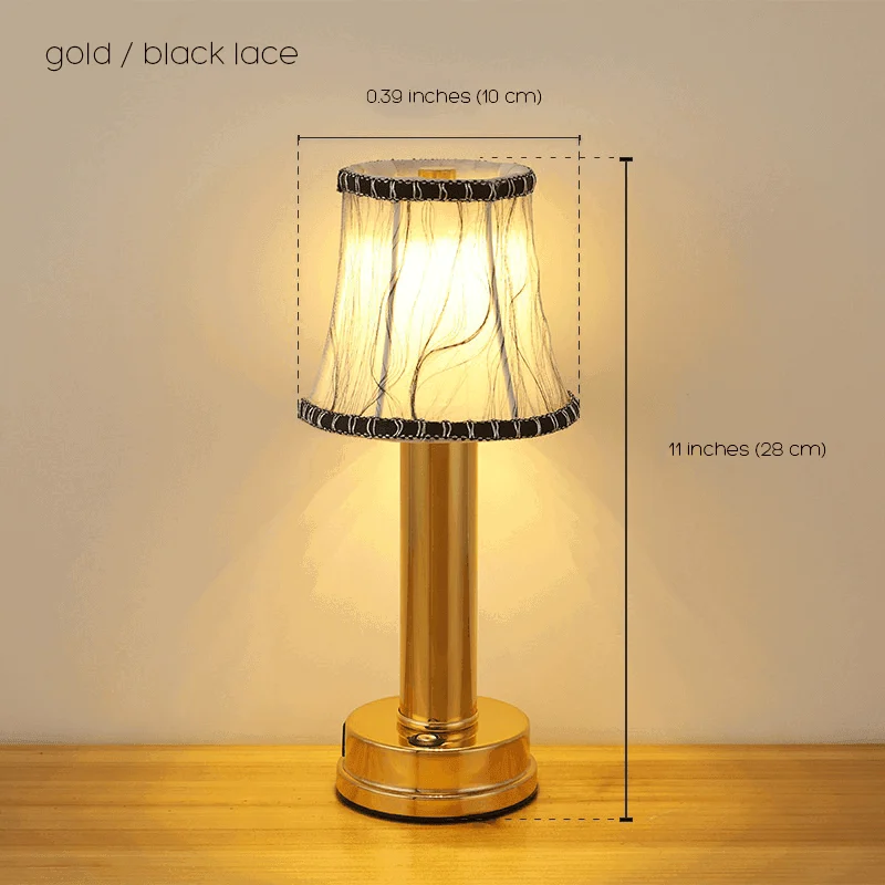 Doku Fabric Table Lamp Wireless Water Resistant and Rechargeable -  - #tag1#