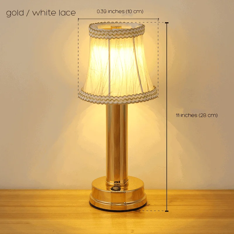 Doku Fabric Table Lamp Wireless Water Resistant and Rechargeable -  - #tag1#