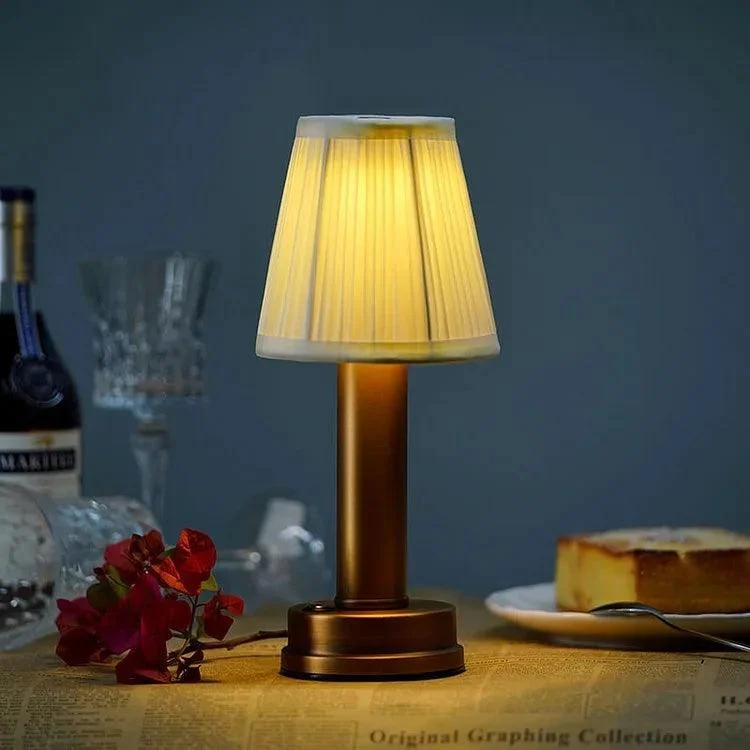 Doku Fabric Table Lamp Wireless Water Resistant and Rechargeable -  - #tag1#