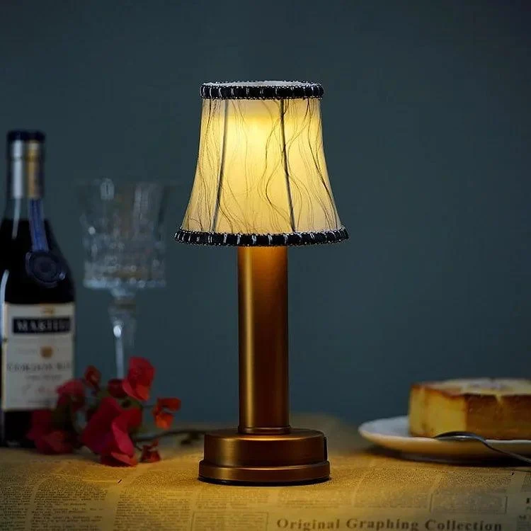 Doku Fabric Table Lamp Wireless Water Resistant and Rechargeable -  - #tag1#