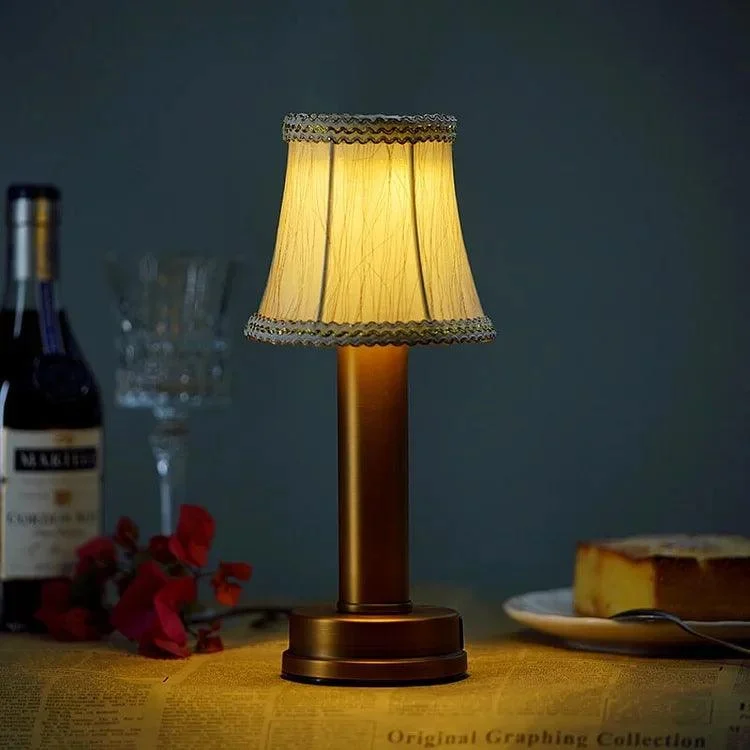 Doku Fabric Table Lamp Wireless Water Resistant and Rechargeable -  - #tag1#