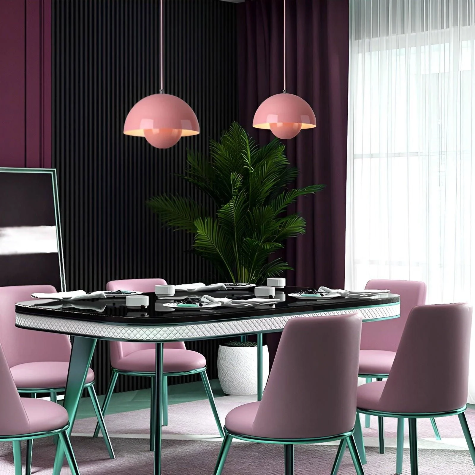 DomeBud Ceiling Light - Modern Flower Pot Pendant Lamp -  - #tag1#