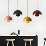 DomeBud Ceiling Light Modern Flower Pot Pendant Lamp tag1