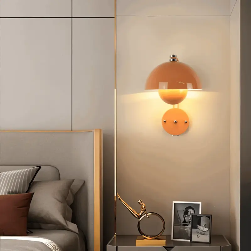 DomicBud Wall light Flower bud Macaron wall lamp Stylish round LED light tag1