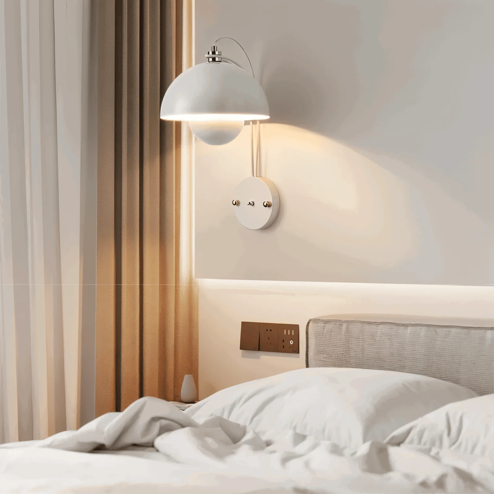 DomicBud Wall light - Flower bud Macaron wall lamp - Stylish round LED light -  - #tag1#