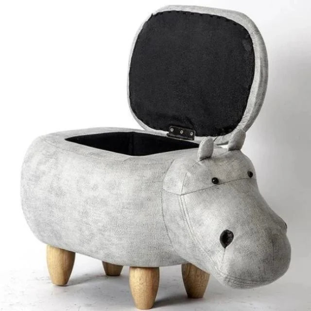 Dondi - Beautiful Hippo Storage Stool -  - #tag1#