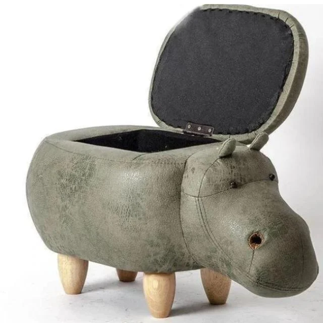 Dondi - Beautiful Hippo Storage Stool -  - #tag1#