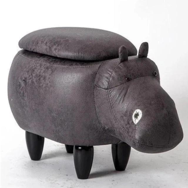 Dondi - Beautiful Hippo Storage Stool -  - #tag1#