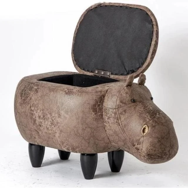 Dondi - Beautiful Hippo Storage Stool -  - #tag1#