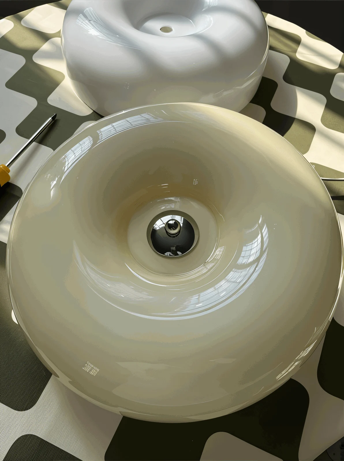 Donut Ceiling Light - Nordic Cream Donut Glass Ceiling Light -  - #tag1#