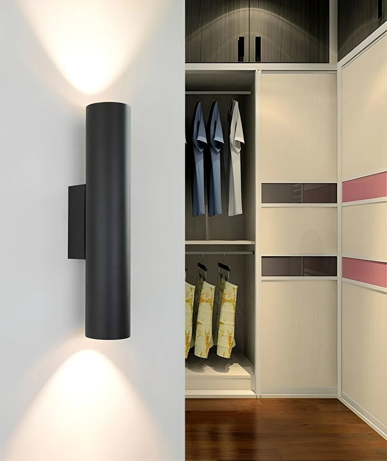 Doppelkopf Wall Light - Gold Wall Sconce - Cylinder Wall Light -  - #tag1#