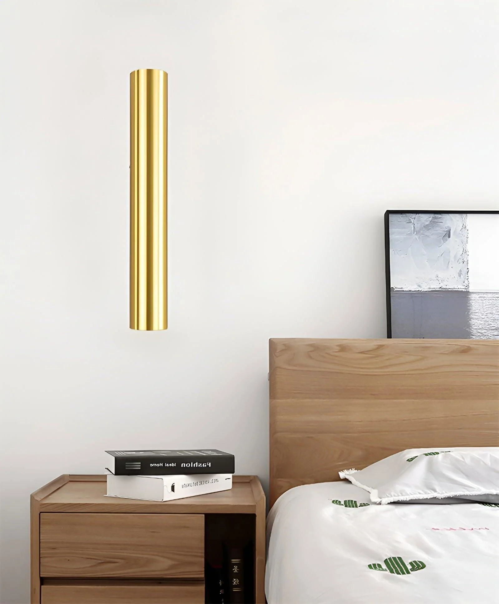 Doppelkopf Wall Light - Gold Wall Sconce - Cylinder Wall Light -  - #tag1#