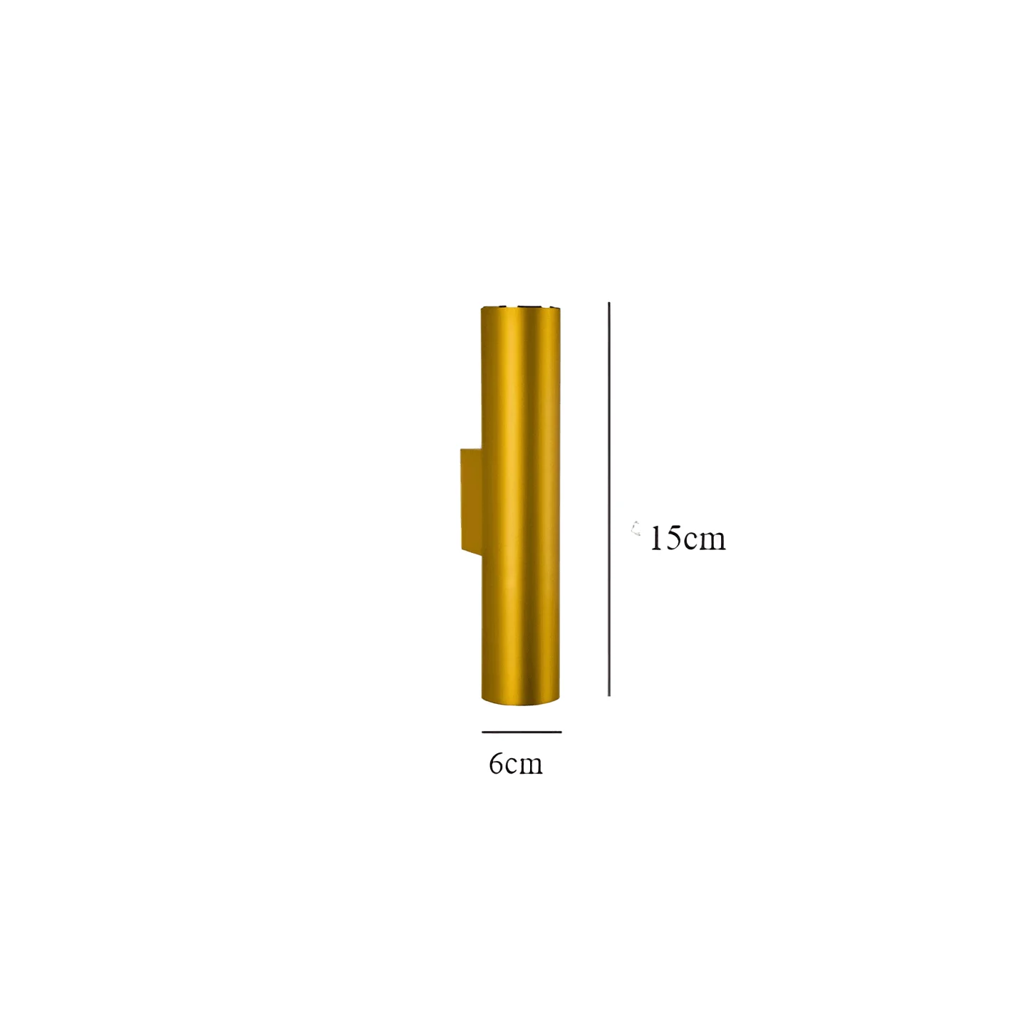 Doppelkopf Wall Light - Gold Wall Sconce - Cylinder Wall Light -  - #tag1#
